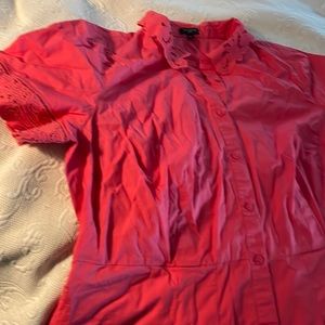 Talbots Coral cotton dress